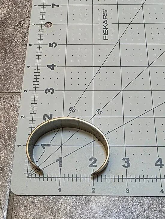 MEXICAN MODERNIST vintage Hecho En México MULTIPLE STONES INLAY CUFF BRACELET - Picture 6 of 6